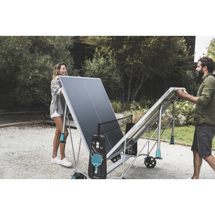 Table Tennis de table 200X Outdoor Gris