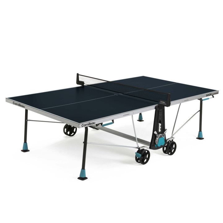 Table Tennis de table 300X Outdoor Bleu