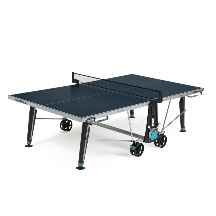 Table Tennis de table 400X Outdoor Bleu
