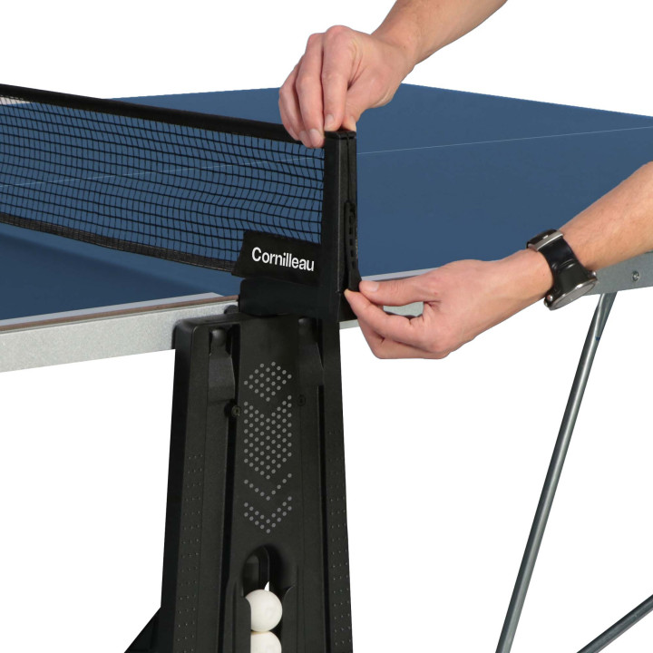 Table Tennis de table 400X Outdoor Bleu