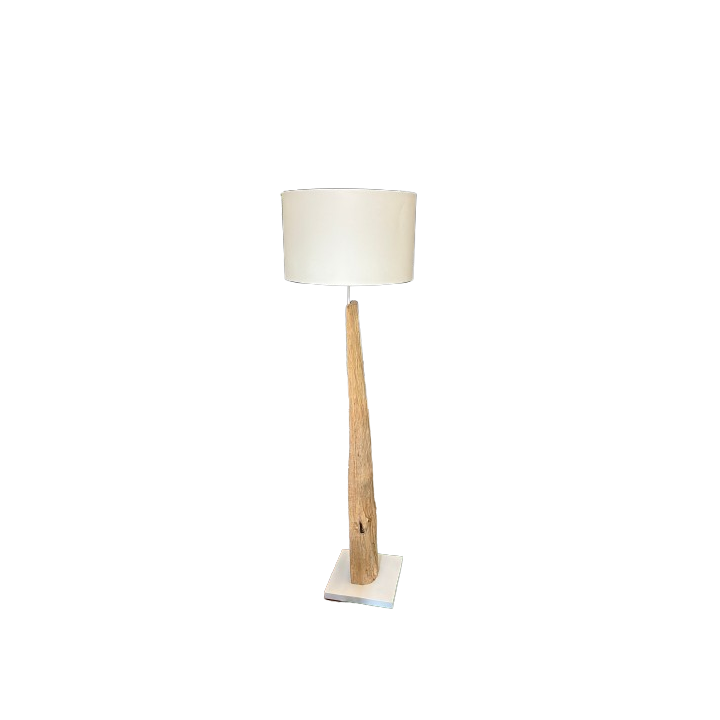 Luminaire sur pied en bois