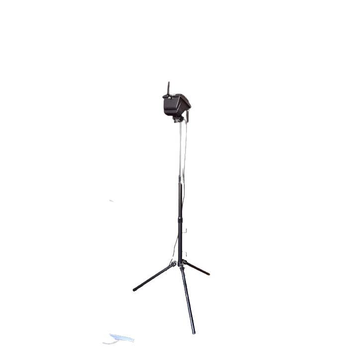 Luminaire sur pied en métal noir