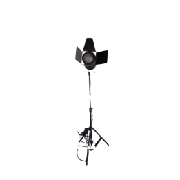 Lampe sur pied en métal noir