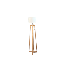 Luminaire sur pied en bois