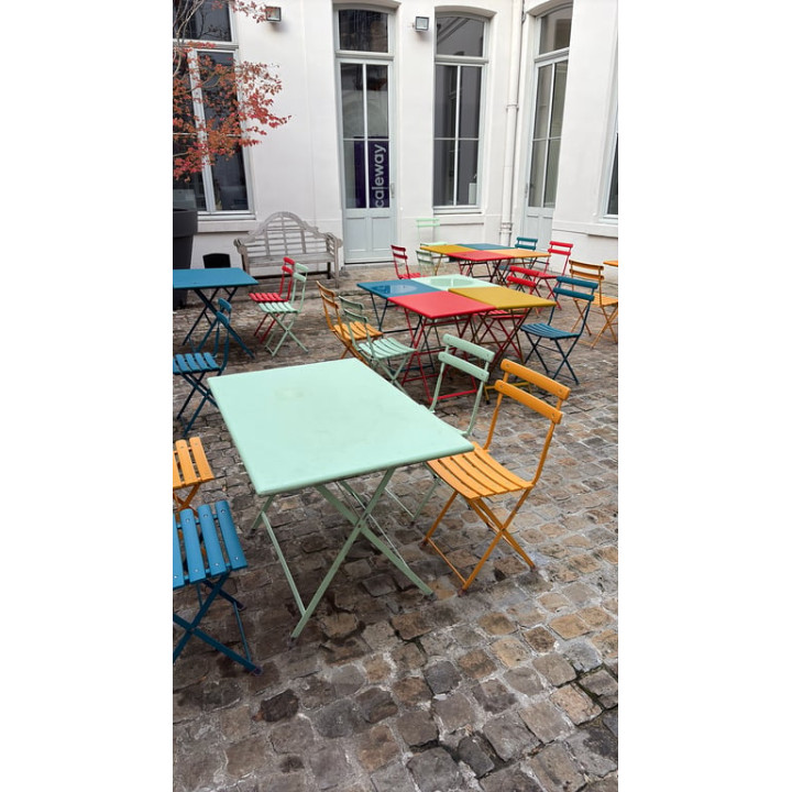 Chaise d'extérieur en métal Aero Blue