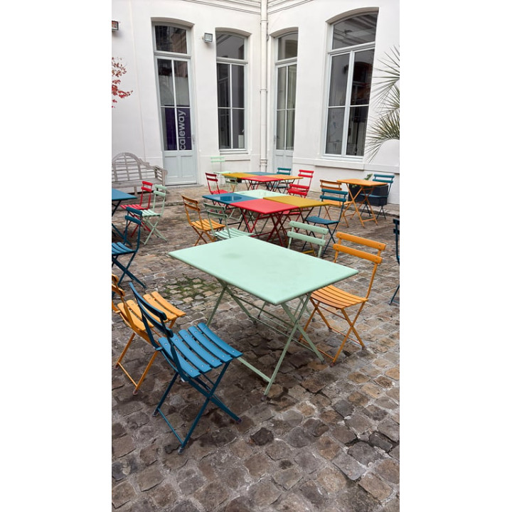 Table d'extérieur rectangulaire rabattable