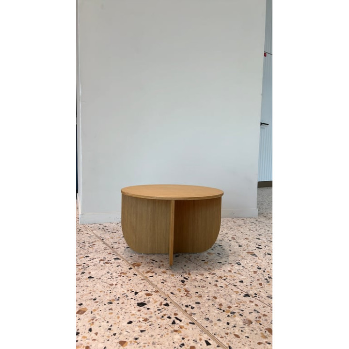 Table basse ronde en bois