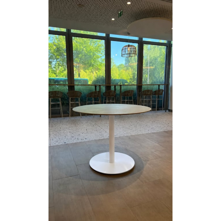 Table inox 4 pers rond - Pedrali