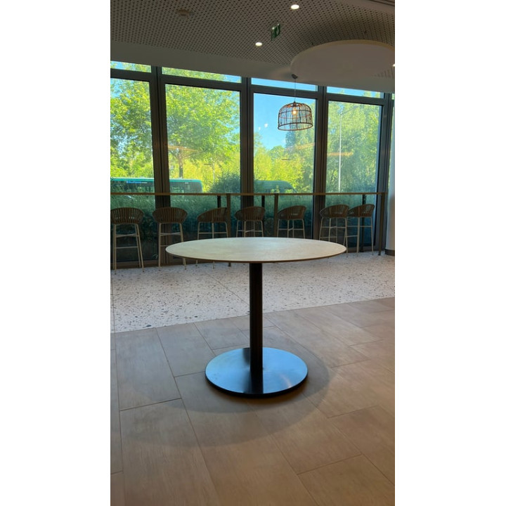 Table inox 3 pers rond - Pedrali