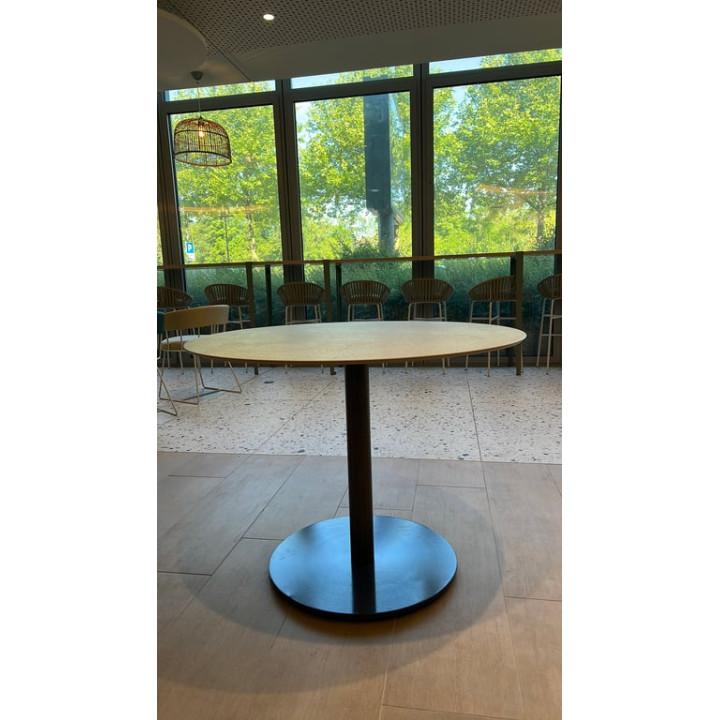 Table inox 3 pers rond - Pedrali