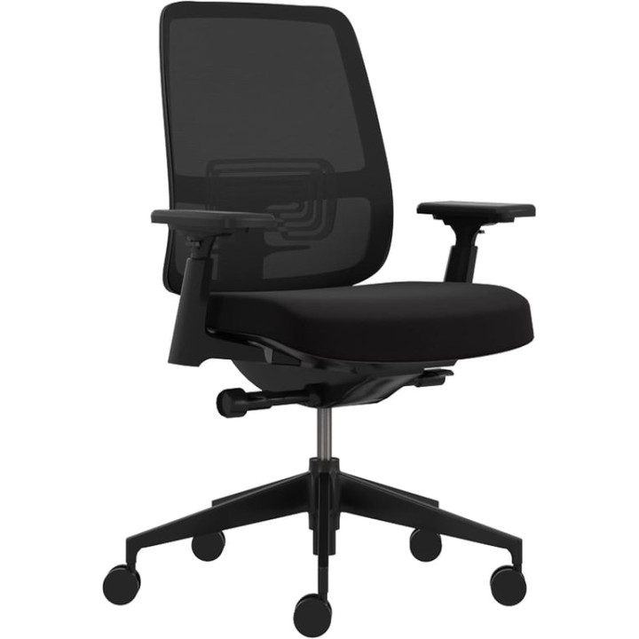 Fauteuil de bureau Haworth Lively assise noire