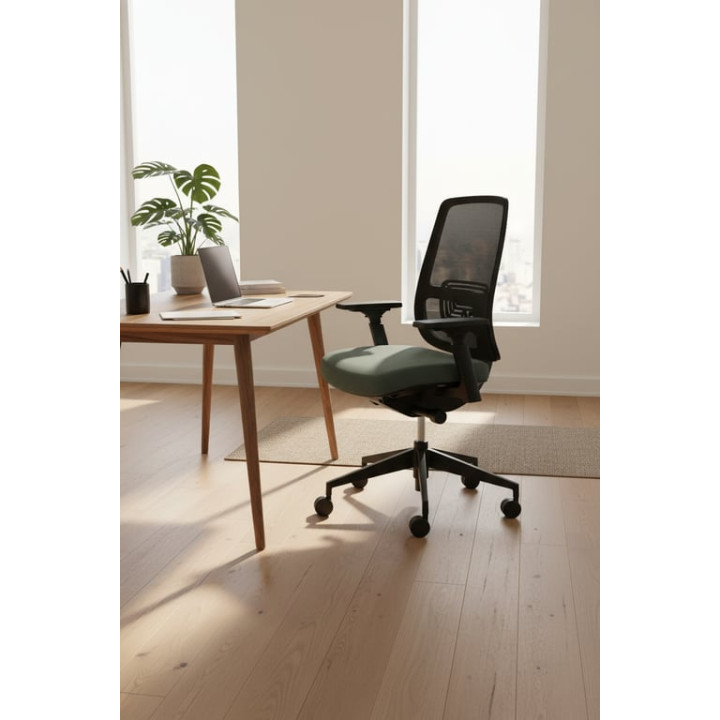 Fauteuil de bureau Haworth Lively assise verte