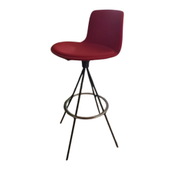 Tabouret haut rouge