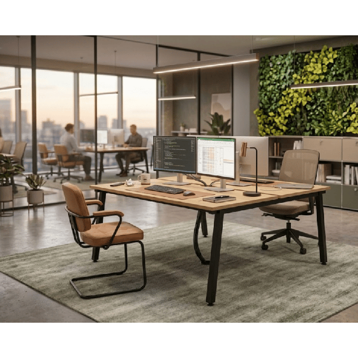 Bureau 2 postes 120x160