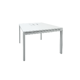 Majencia - Table de réunion rectangulaire avec accès pratiques