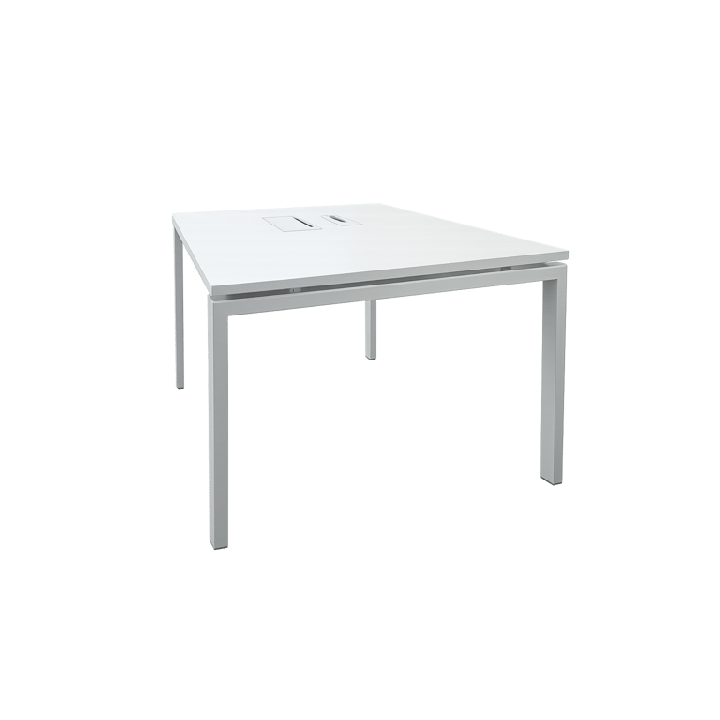 Majencia - Table de réunion rectangulaire avec accès pratiques
