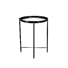 Table basse ronde 44x44 Métal noir