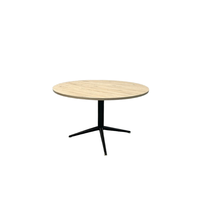 Table de réunion ronde 120x120 Chêne clair