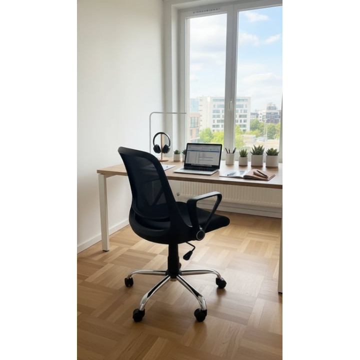 Whoja - Fauteuil de bureau avec roulettes et piètement étoile