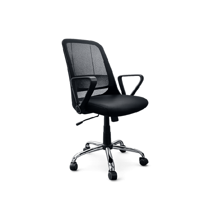 Whoja - Fauteuil de bureau avec roulettes et piètement étoile