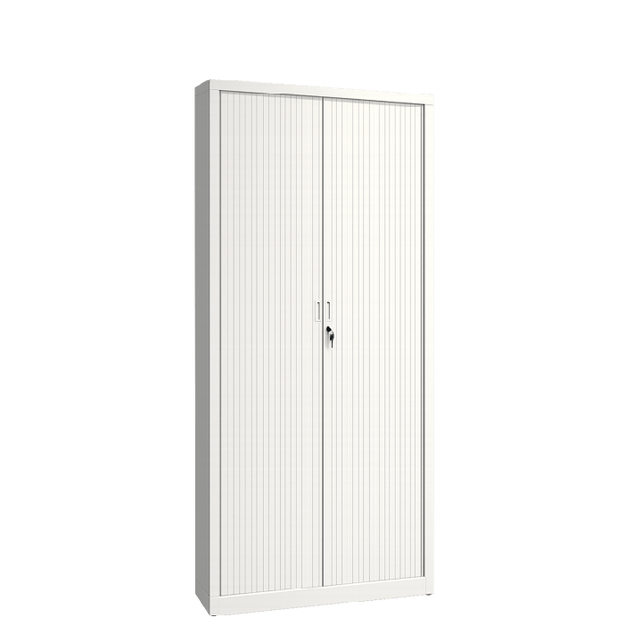 Armoire haute avec portes coulissantes et fermeture à clé