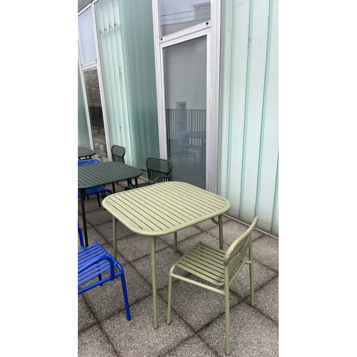 Table rectangulaire 84x84 Petite Friture Week-End Vert