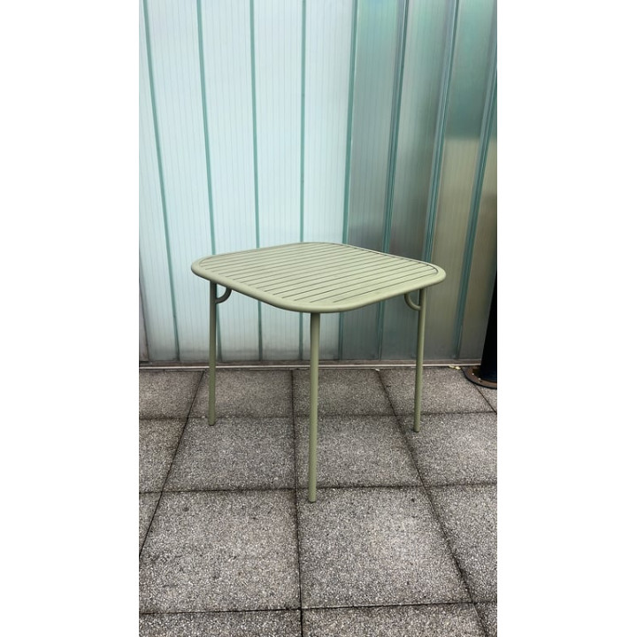 Table rectangulaire 84x84 Petite Friture Week-End Vert