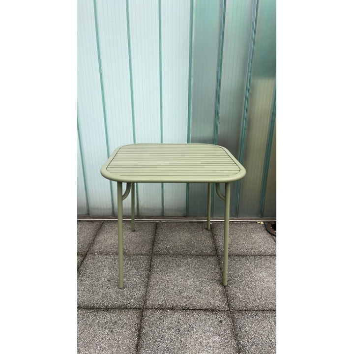 Table rectangulaire 84x84 Petite Friture Week-End Vert