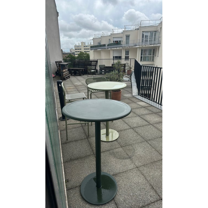 Table haute 105cm ronde 70x70