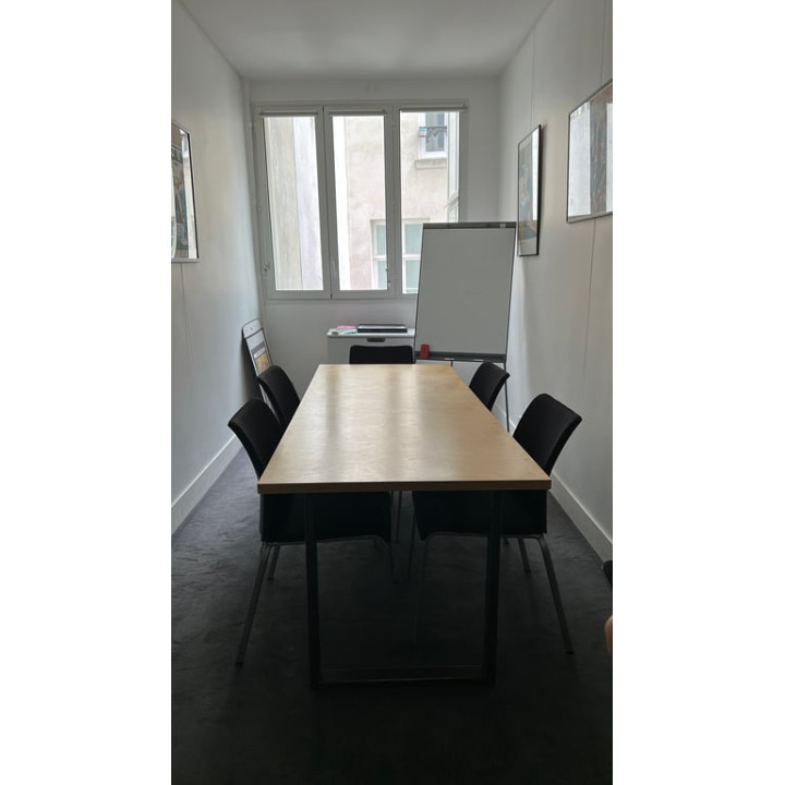 Table de réunion 204x83 - pieds métal