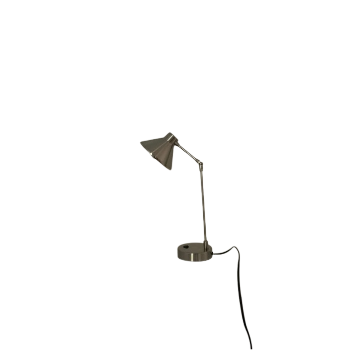 Lampe de table en acier brossé