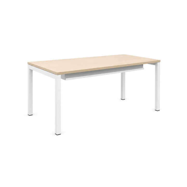 Bureau droit 160x80 - Mélaminé Chêne clair