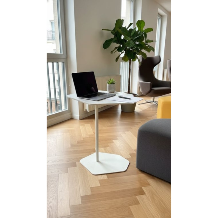 Mahora - Tablette blanche - Table basse blanche