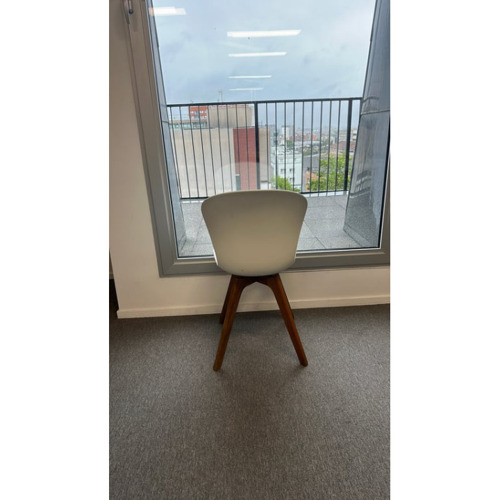 Chaise de cafétéria BoConcept Adelaide Blanc/Chêne