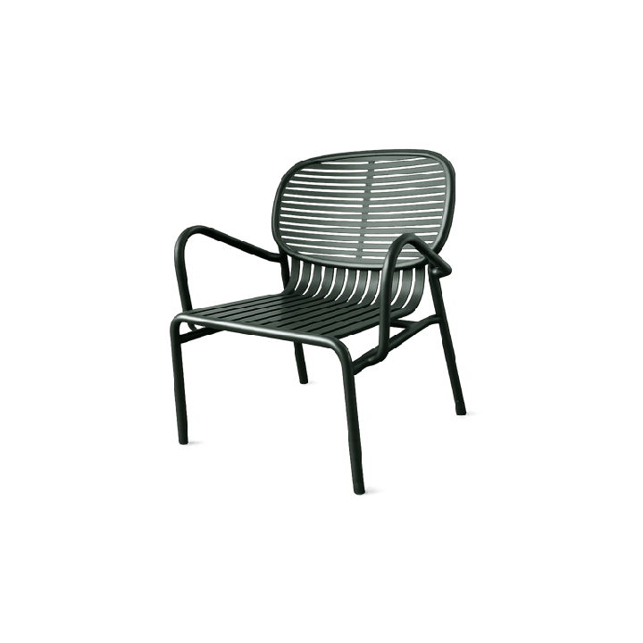 Petite Friture - Chaise d'extérieur en métal verte