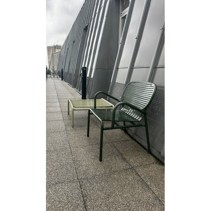Petite Friture - Chaise d'extérieur en métal verte