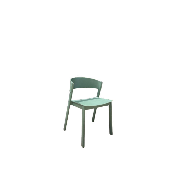 Chaise de réunion en bois clair - Muuto - Cover Side Chair