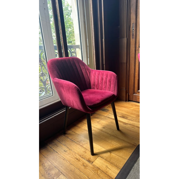 Chaise de réunion Alinéa Coque Rouge