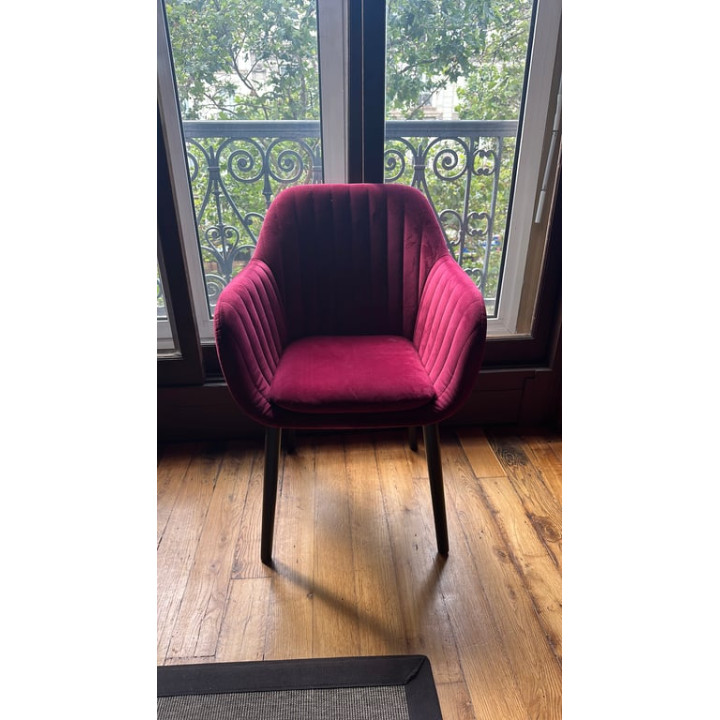 Chaise de réunion Alinéa Coque Rouge