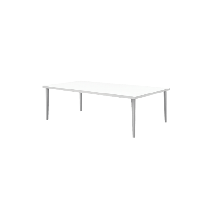 Bureau droit blanc pied gris 160-80