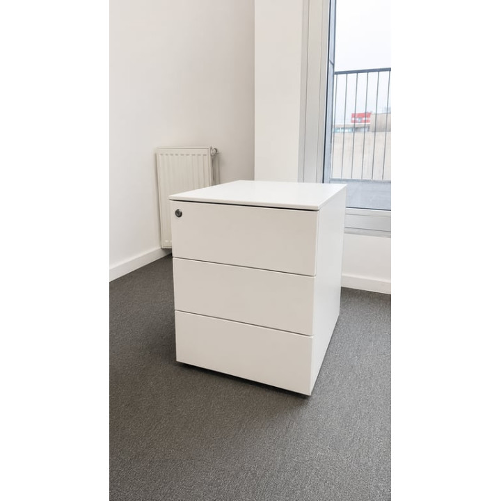 Caisson 3 tiroirs blanc