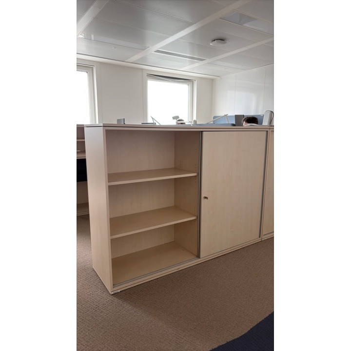 Armoire basse avec portes coulissantes