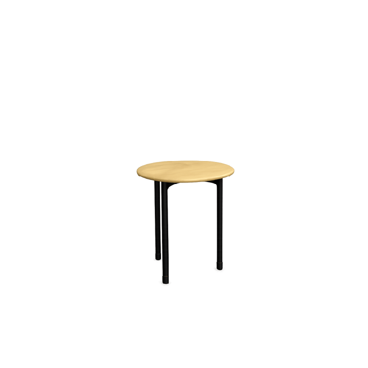 Table basse ronde bois et métal