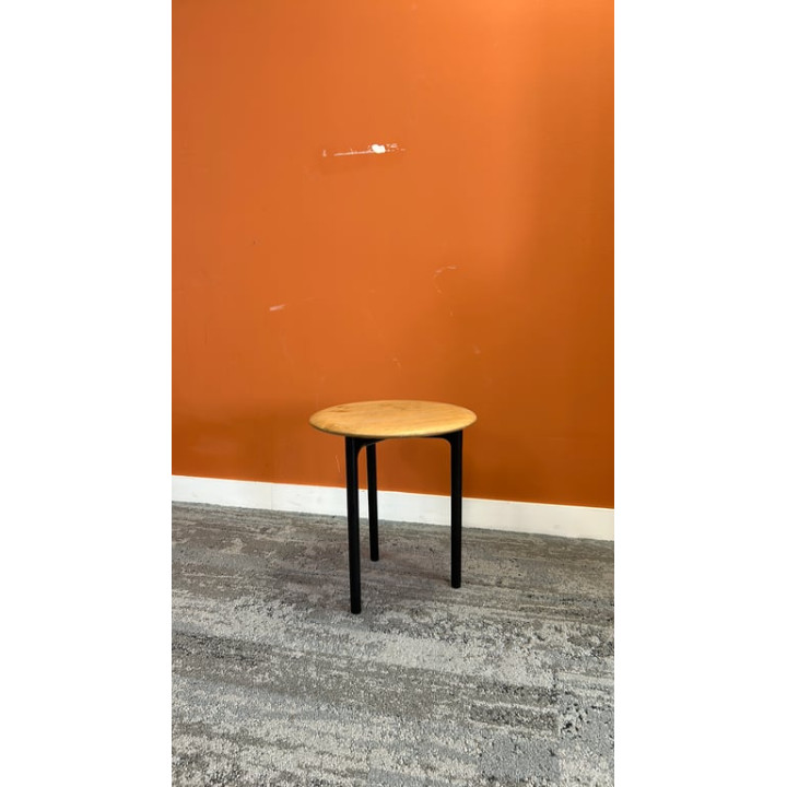 Table basse ronde bois et métal