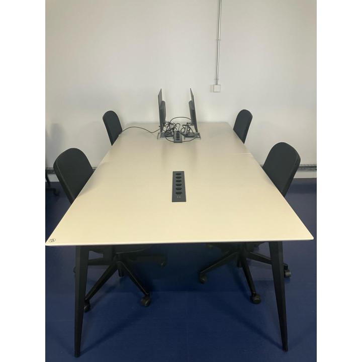 Bench 2 places Orex - 120 x 120 - Plateau blanc