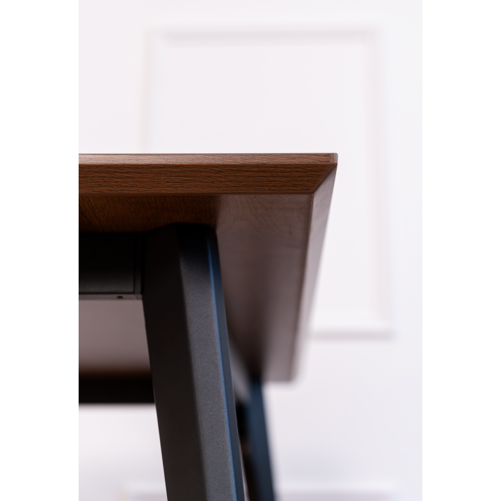 Bench 2 places Orex  - 120 x 120 - Plateau Bois Foncé