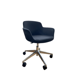Chaise Narbutas en Tissu Noir