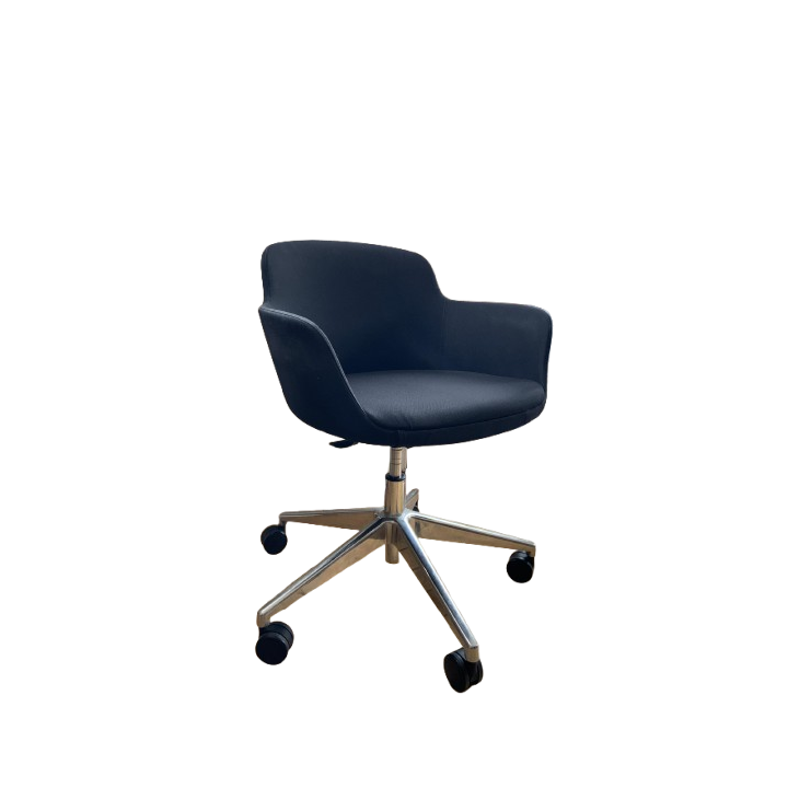 Chaise Narbutas en Tissu Noir