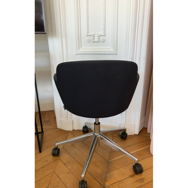 Chaise Narbutas en Tissu Noir