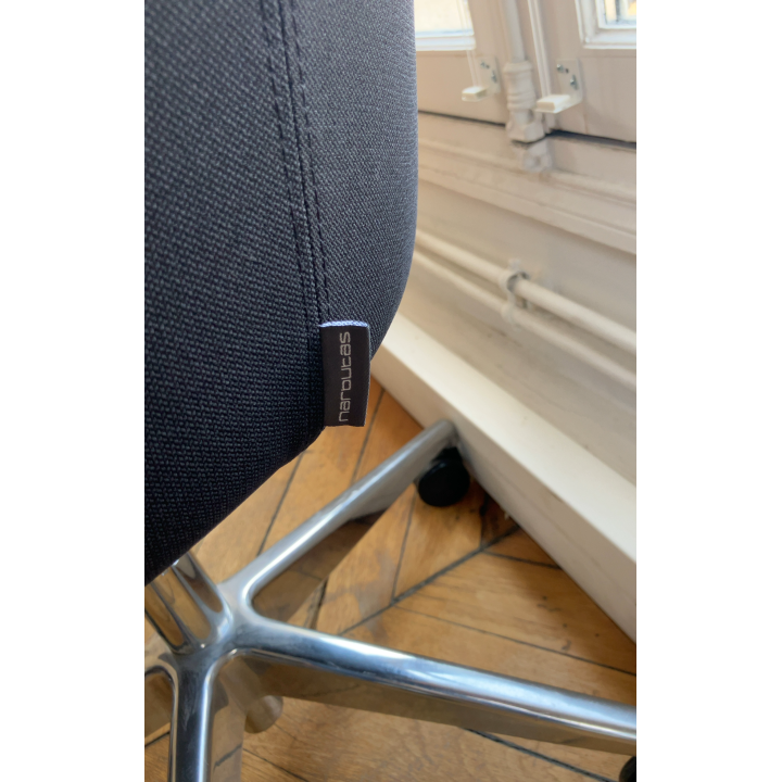 Chaise Narbutas en Tissu Noir